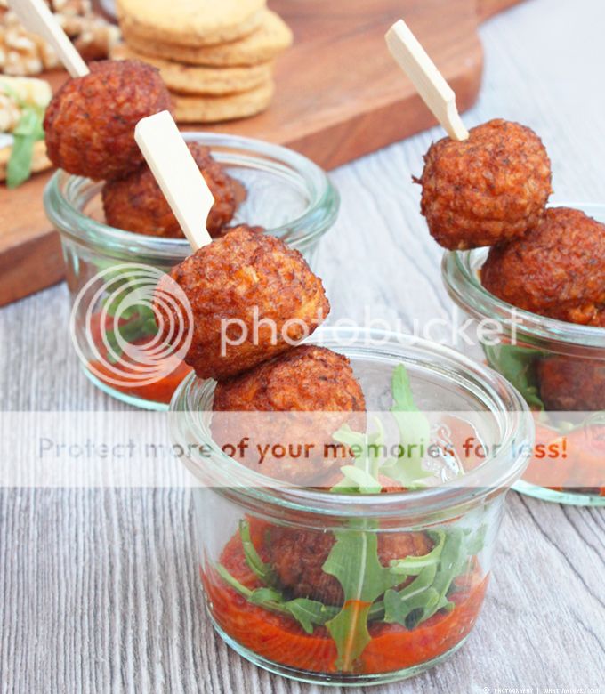 Resteessen Deluxe Degustabox Tapas, Snacks, Balkon, Fingerfood, Balkonparty, Falafel