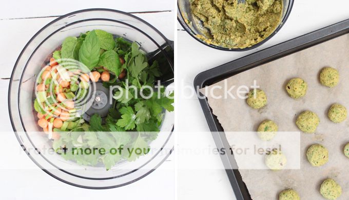 Ofen-Falafel mit Spinat-Ruccola-Mangold-Salat | whatinaloves.com Falafelsalat