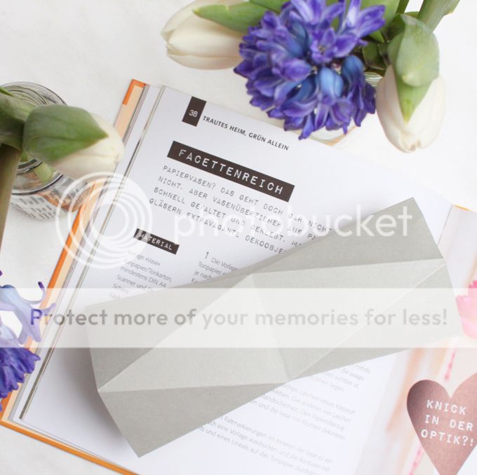 Blumendeko Papiervasen, Faltvase, DIY, Blumen