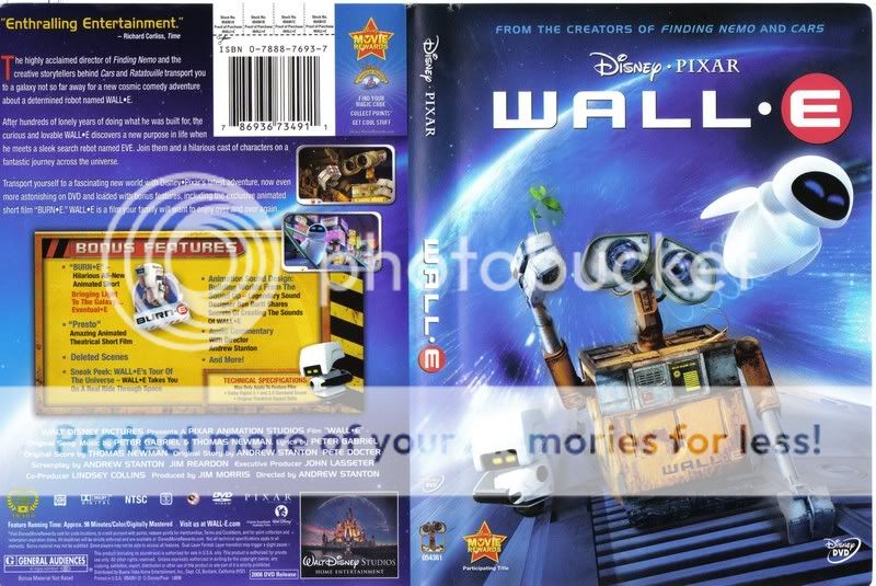 WallE Película Fulldvd 2008 version completa + Extras en Taringa!