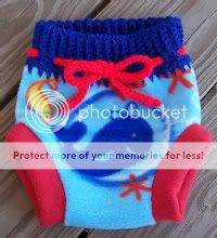 Newborn Fleece with Crochet waist<br>FFS Drawing