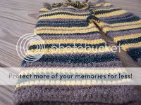 Green Bay Stripes<br> Small Longies on Cascade 220